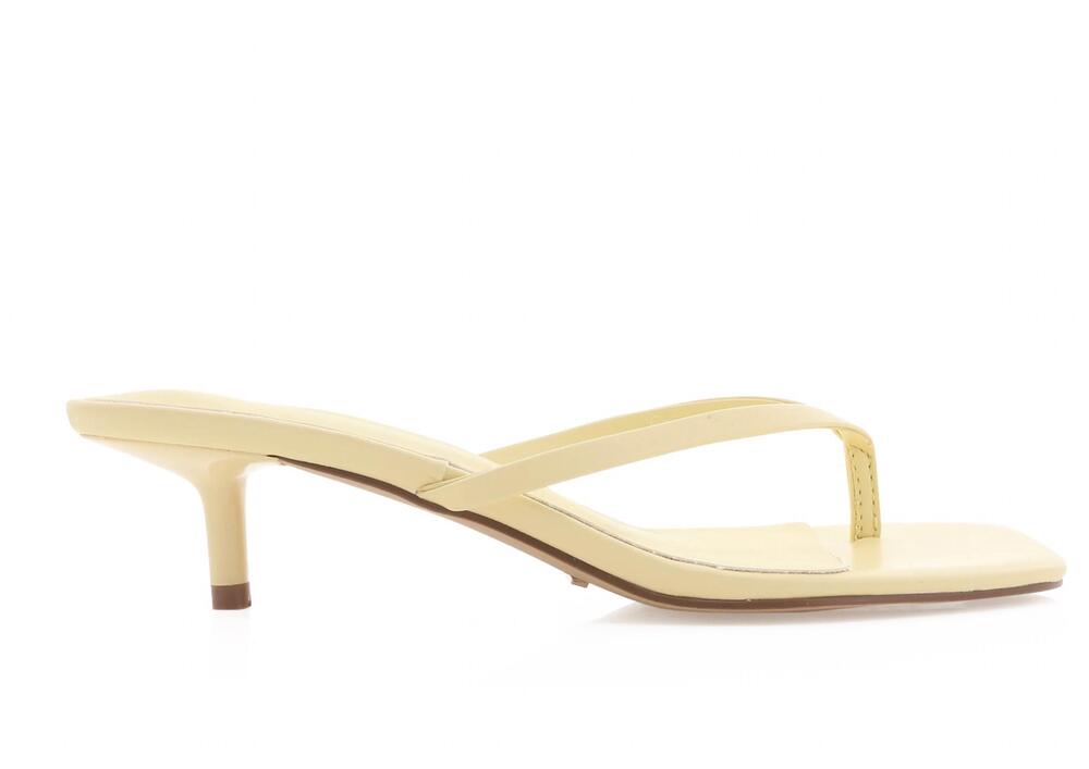 NEW BILLINI women's bryony heeled thong sandal in limoncello
